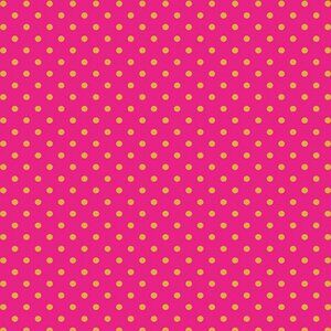 BENARTEX PEACE DOT FUCHSIA COTTON FABRIC BY THE YARD, 1 YARD
